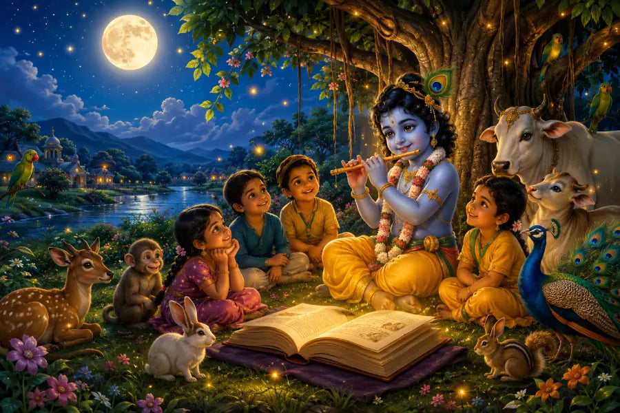 Imaginative Bedtime Stories Inspired by Lord Krishna