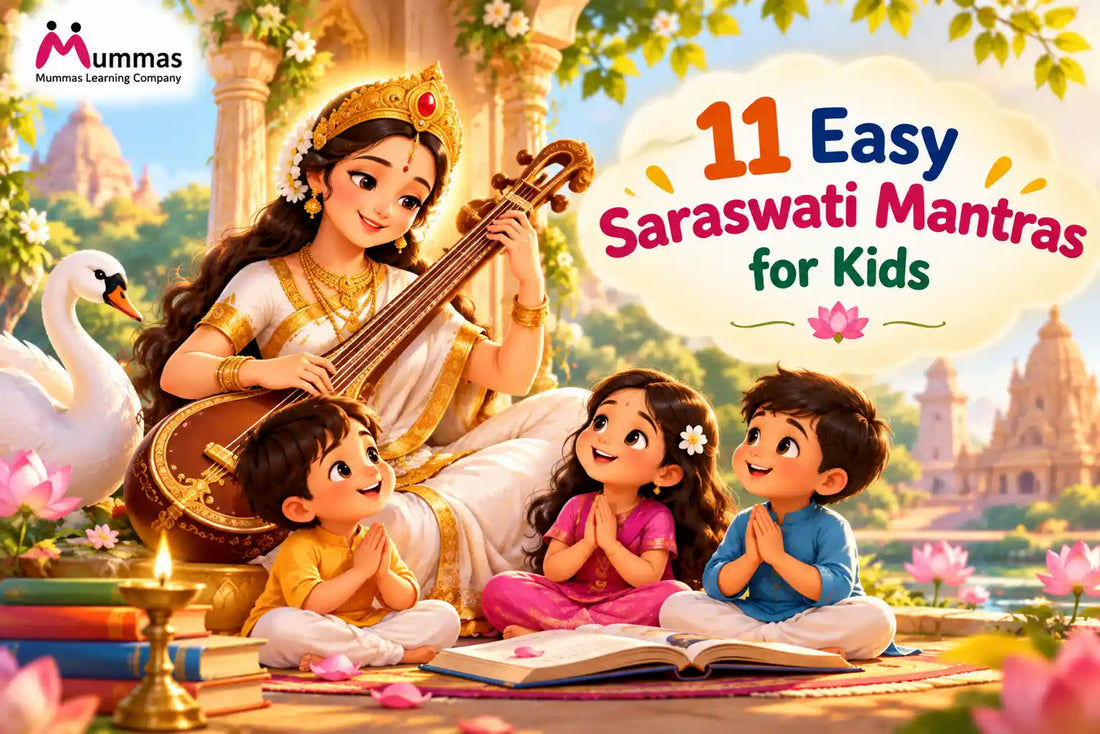 11 Easy Saraswati Mantras for kids