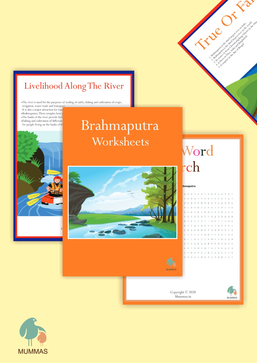 River Brahmaputra Work Sheet For Kids (8+ years) – Worlds Ninth largest river