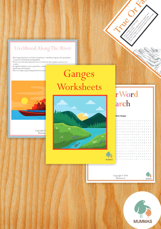 River Ganges Work Sheet For Kids (8+ years) – The Holy River