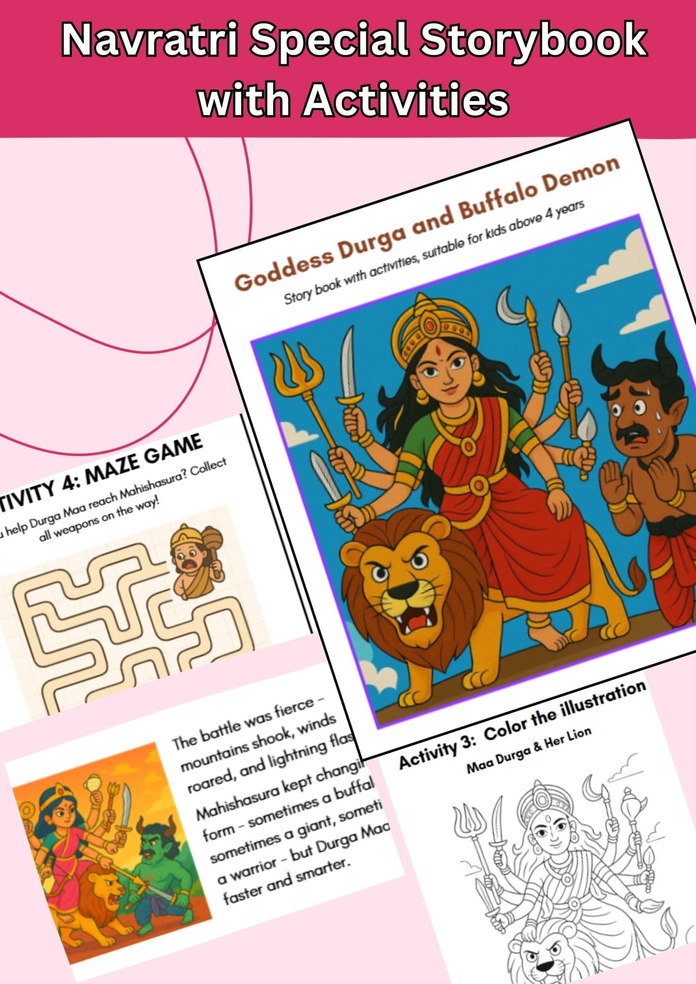 Pack of 9 Navratri Story Books Combo: Kanya Pujan Gifts