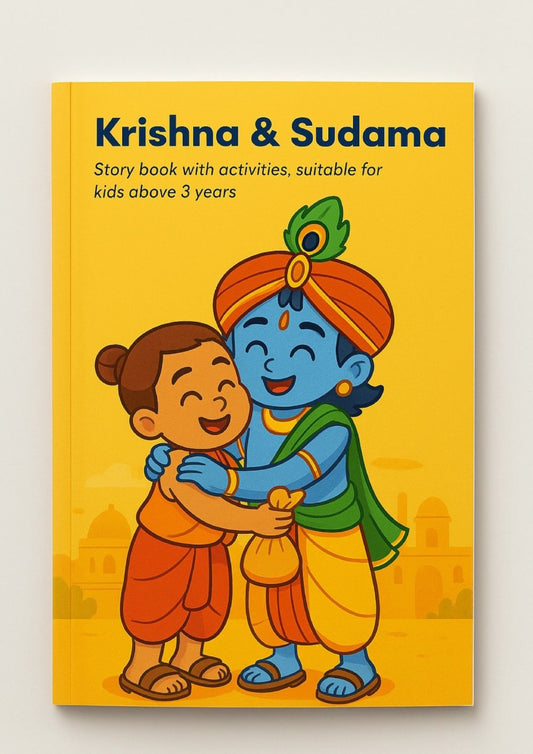 Krishna and Sudama Storybook with Activities | Story of True Friendship | Suitable for Kids Above 3 Years