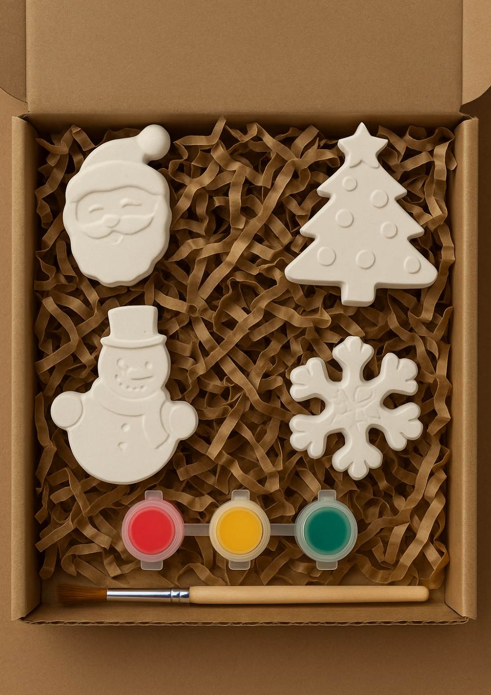 Christmas DIY Fridge Magnet Painting Kit - Holiday Fun for Kids & Families!