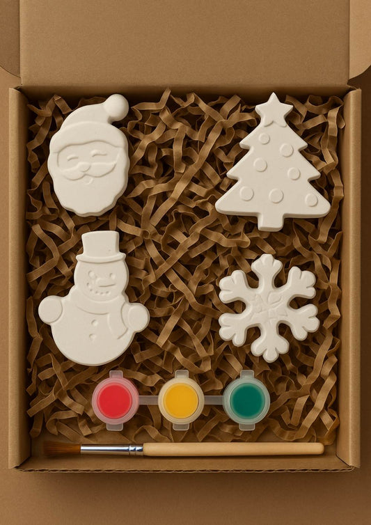 Christmas DIY Fridge Magnet Painting Kit - Holiday Fun for Kids & Families!