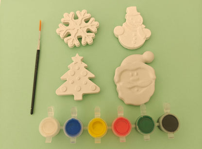 Christmas DIY Fridge Magnet Painting Kit - Holiday Fun for Kids & Families!