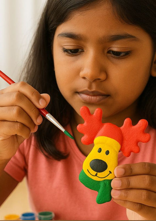 Reindeer DIY Fridge Magnet | Art Kit for Kids | Return Gift for Kids | Christmas