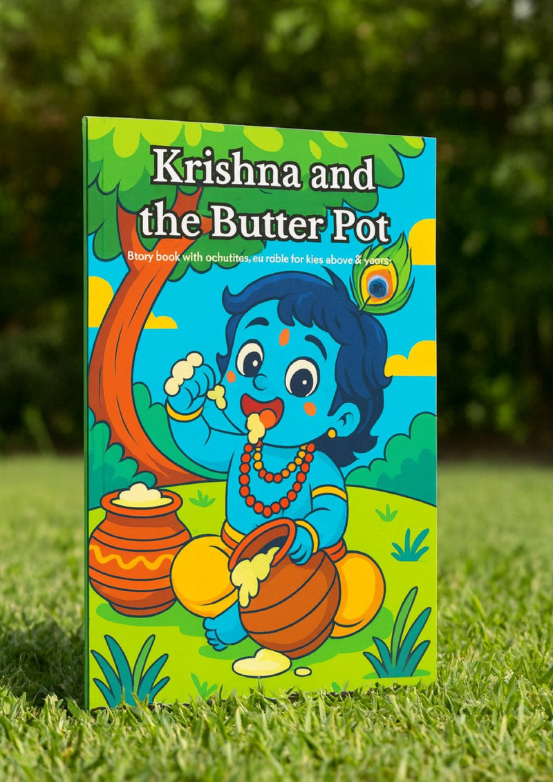 Krishna and the Butter Pot Storybook for Kids - Spiritual Janmashtami Workbook with Activities