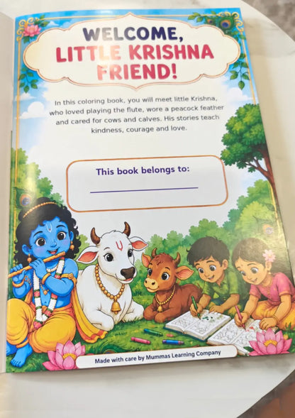 My Krishna Coloring Book for Kids - 16 Fun Coloring Pages