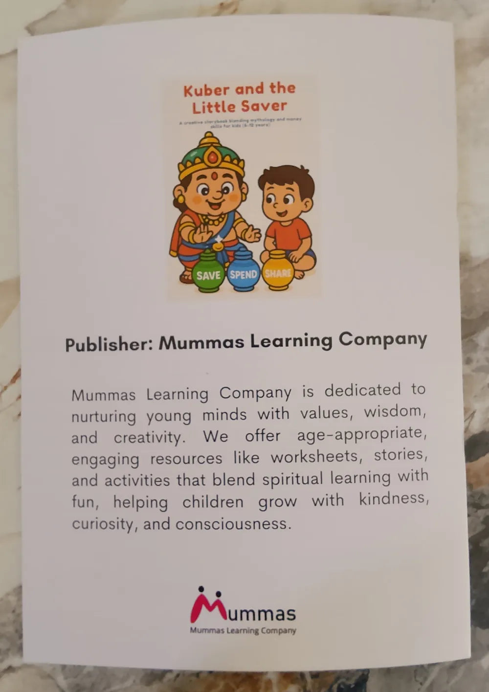 Kuber And The Little Saver - Story Book with Finance Lesson For Kids (6-12 Years)