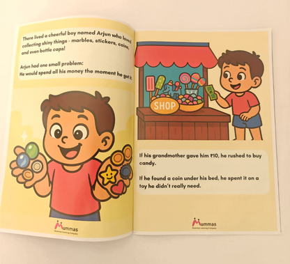Kuber And The Little Saver - Story Book with Finance Lesson For Kids (6-12 Years)