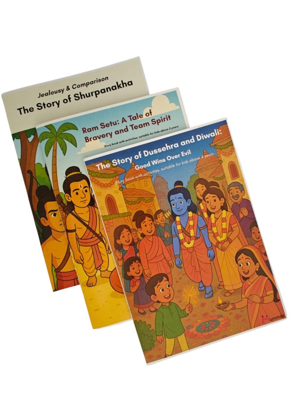 Ramayana Story Books for Kids - Set of 3 Books (With Comprehension and Creative Activities) 5+ years