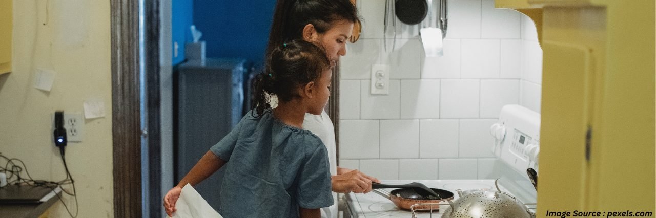 mom making lunch